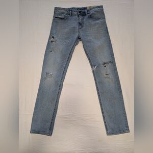 Men's Diesel Industry Thommer Slim skinny Distressed Blue Jeans